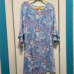 Ruby Rd. Blue Floral Dress
